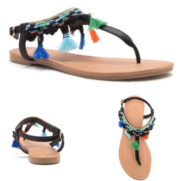 WILA Shoes - CCO🔥LAST boho tassel embellished sandal💕